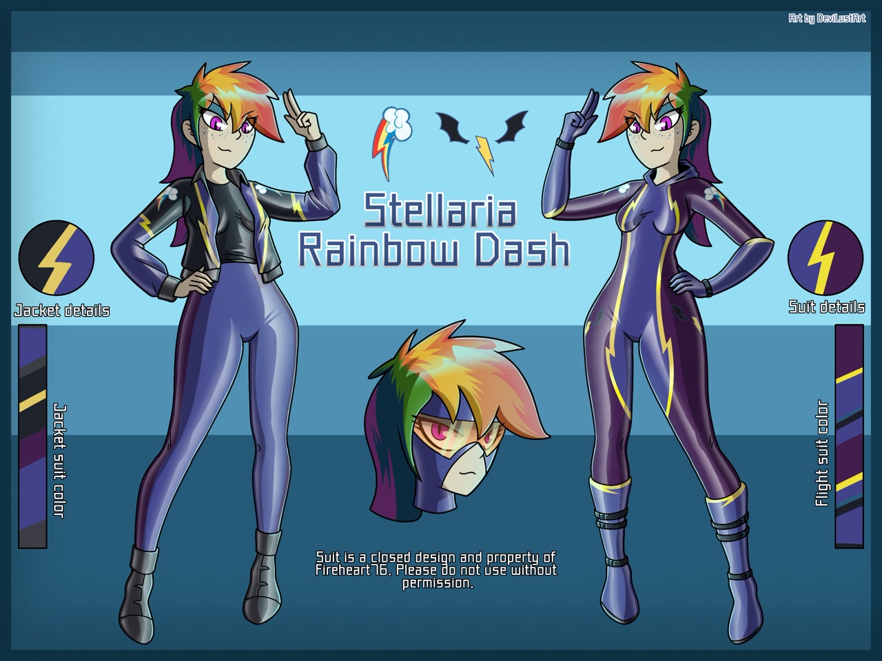 3309104 Safe Artistdevillustart Rainbow Dash Oc Ocrainbow Dash