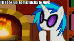 Size: 239x134 | Tagged: safe, artist:nomorethan9, edit, dj pon-3, vinyl scratch, pony, unicorn, epic wub time, g4, animated, bust, cellphone, female, fireplace, hoof hold, mare, meme, phone, smartphone, text