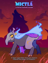 Size: 923x1200 | Tagged: safe, artist:tfhtrivia, oc, oc only, tapir, them's fightin' herds, anus, butt, community related, plot, simplistic anus, solo, tfh oc