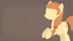 Size: 2400x1351 | Tagged: safe, artist:i'm derpy, oc, oc:cream heart, earth pony, pony, g4, female, mare, minimalist, modern art, mommy, solo, wallpaper