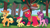 Size: 2400x1350 | Tagged: safe, artist:prixy05, apple bloom, applejack, big macintosh, sugar belle, earth pony, pony, unicorn, g4, g5, my little pony: tell your tale, apple, apple family member, apple siblings, apple sisters, apple tree, brother and sister, female, filly, foal, food, g4 to g5, generation leap, group, male, mare, quartet, siblings, sisters, stallion, tree