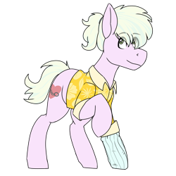 Size: 1837x1837 | Tagged: safe, artist:coatieyay, oc, oc:loveshy, pony, clothes, hawaiian shirt, shirt, simple background, sock, transparent background