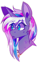 Size: 1016x1685 | Tagged: safe, artist:faultx, oc, oc only, oc:moonlight melody (wallvie), alicorn, pony, bust, female, mare, portrait, simple background, solo, transparent background