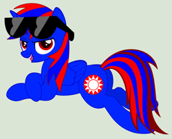 Size: 3409x2761 | Tagged: safe, artist:stephen-fisher, oc, oc only, oc:stephen (stephen-fisher), alicorn, pony, g4, alicorn oc, horn, male, needs more saturation, sexy, solo, sunglasses, vector, wings