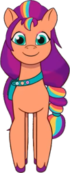 Size: 229x564 | Tagged: safe, edit, edited screencap, editor:pascalmulokozi2, screencap, sunny starscout, earth pony, pony, g5, my little pony: tell your tale, background removed, confident, episode needed, female, looking at you, not a vector, simple background, smiling, transparent background