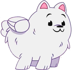 Size: 745x719 | Tagged: safe, edit, edited screencap, editor:pascalmulokozi2, screencap, cloudpuff, dog, flying pomeranian, pomeranian, g5, my little pony: tell your tale, background removed, not a vector, simple background, solo, transparent background