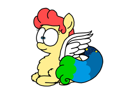 Size: 3351x3023 | Tagged: safe, artist:professorventurer, oc, oc only, oc:power star, pony, lying down, ponyloaf, prone, rule 85, simple background, solo, super mario 64, white background