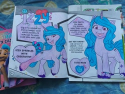 Size: 4000x3000 | Tagged: safe, izzy moonbow, unicorn, g5, my little pony: tell your tale, activity book, coloring book, looking at you, looking back, looking back at you