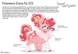 Size: 6000x4200 | Tagged: safe, artist:parrpitched, pinkie pie, earth pony, pony, g4, bow, chonk, female, fluffy, hair bow, happy, headcanon, looking at you, mane six, mare, open mouth, open smile, redesign, smiling, solo