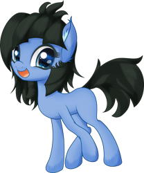 Size: 2272x2737 | Tagged: safe, artist:an-m, oc, oc only, oc:abstract module, earth pony, pony, 2021, ear fluff, female, high res, looking at you, mare, old art, open mouth, open smile, simple background, smiling, solo, transparent background
