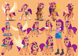Size: 745x535 | Tagged: safe, artist:lhenao, artist:peperponiesbunyaphen, edit, edited screencap, screencap, sunny starscout, alicorn, earth pony, human, pony, equestria girls, g4, g5, my little pony: a new generation, my little pony: make your mark, my little pony: tell your tale, artificial horn, artificial wings, augmented, baby, baby pony, episode needed, equestria girls-ified, female, filly, filly sunny starscout, g5 to equestria girls, g5 to g4, generation leap, horn, magic, magic horn, magic wings, mare, race swap, roller skates, skates, sunnycorn, wings, younger
