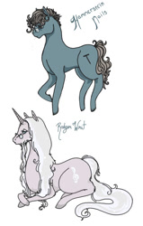 Size: 477x750 | Tagged: safe, artist:badmilkdog, oc, oc only, earth pony, unicorn