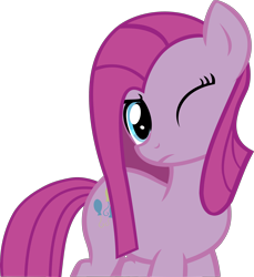 Size: 2606x2841 | Tagged: safe, artist:retroponybro, pinkie pie, earth pony, g4, base used, female, looking at you, mare, pinkamena diane pie, simple background, transparent background, vector