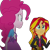 Size: 2540x2520 | Tagged: safe, edit, edited screencap, editor:homersimpson1983, screencap, pinkie pie, sunset shimmer, human, equestria girls, g4, my little pony equestria girls: rainbow rocks, arm, arms, background removed, bracelet, breasts, bust, clothes, concerned, female, frown, hand, jacket, jewelry, leather, leather jacket, lip bite, long hair, long sleeves, not a vector, shirt, short sleeves, simple background, skirt, teenager, teeth, top, transparent background, vest