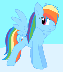 Size: 811x920 | Tagged: safe, artist:cmara, rainbow dash, pegasus, pony, g4, female, solo