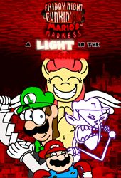 Size: 3023x4451 | Tagged: safe, artist:professorventurer, oc, oc:power star, brawl in the family, card, friday night funkin', luigi, mario, mario's madness, microphone, pitch, playing card, rule 85, sr pelo, super mario 64, super mario 64 ds, super mario bros., waa hoo, waluigi, waluigi time