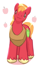 Size: 2684x4441 | Tagged: safe, artist:czu, big macintosh, earth pony, pony, g4, :3, looking at you, male, simple background, solo, stallion, white background