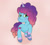 Size: 640x580 | Tagged: safe, artist:tkshoelace, misty brightdawn, pony, unicorn, g5, my little pony: make your mark, blushing, cute, female, freckles, mare, mistybetes, raised hoof, rebirth misty, solo