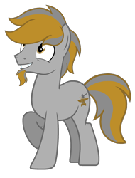 Size: 1536x2016 | Tagged: safe, artist:motownwarrior01, oc, oc only, oc:anvil, earth pony, pony, base used, earth pony oc, facial hair, happy, simple background, solo, transparent background