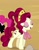 Size: 681x873 | Tagged: safe, edit, cherry jubilee, pinkie pie, g4, bad edit, cropped, eyes closed, offscreen character