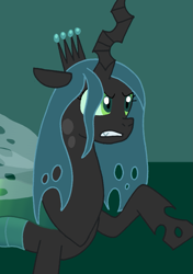 Size: 787x1115 | Tagged: safe, artist:cmara, queen chrysalis, changeling, changeling queen, g4, female, solo