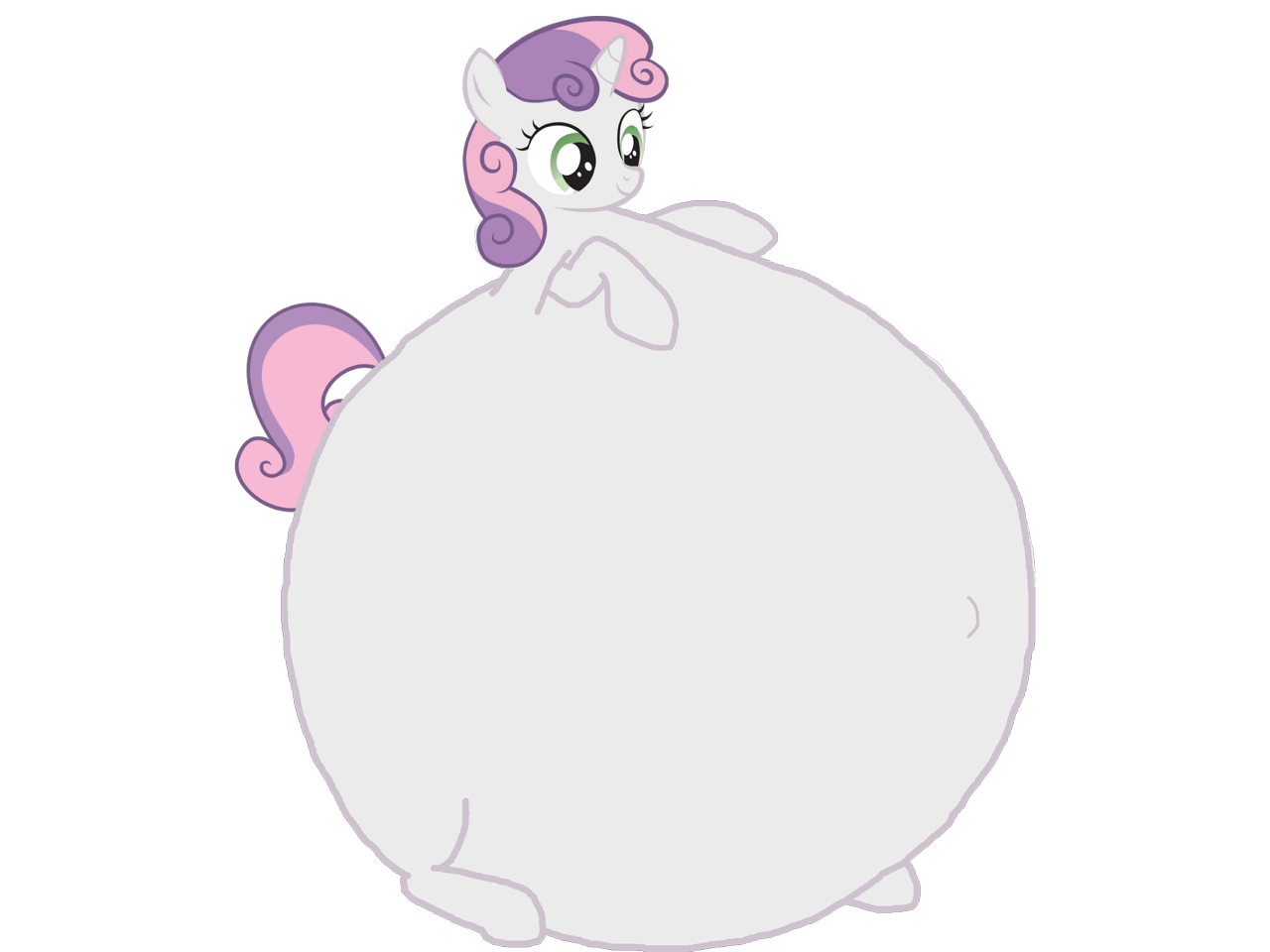 Mlp Inflation Images #3311229 - safe, artist:simonstudio587, sweetie belle, pony, unicorn ...