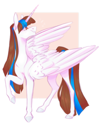 Size: 1280x1600 | Tagged: safe, artist:pixelberrry, oc, oc only, oc:star wolf, alicorn, pony, female, large wings, mare, partially open wings, simple background, slender, solo, thin, transparent background, wings