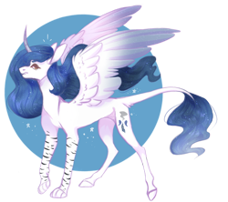 Size: 1280x1138 | Tagged: safe, artist:pixelberrry, oc, oc only, alicorn, pony, coat markings, concave belly, curved horn, female, hooves, horn, mare, simple background, slender, solo, spread wings, thin, transparent background, wings