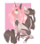 Size: 1280x1408 | Tagged: safe, artist:pixelberrry, oc, oc only, oc:itami, oc:precilla, goat, goat pony, pony, unicorn, coat markings, concave belly, female, hair over eyes, mare, slender, thin