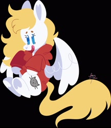 Size: 2842x3280 | Tagged: safe, artist:fizzlefer, oc, oc only, oc:fox, cat, pegasus, pony, blue eyes, clothes, cute, flying, hoodie