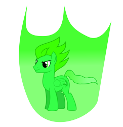 Size: 6236x6425 | Tagged: safe, artist:sonicstreak5344, oc, oc only, pegasus, aura, folded wings, green eyes, male, simple background, smiling, solo, sonic the hedgehog, sonic the hedgehog (series), stallion, stallion oc, super form, super sonic, super transformation, transformation, transparent background, wings