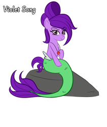 Size: 1600x1900 | Tagged: safe, artist:bestponies, oc, oc only, oc:violet song, merpony, monster pony, pony, female, mare, simple background, solo, transparent background