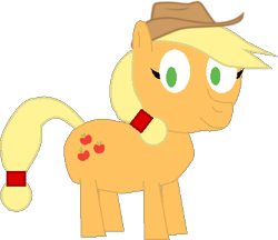 Size: 395x341 | Tagged: safe, artist:drewthethomasfan, applejack, earth pony, pony, g4, applejack's hat, cowboy hat, female, hat, simple background, solo, transparent background