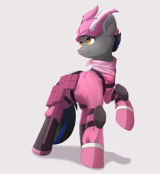Size: 3200x3500 | Tagged: safe, artist:nihithebrony, oc, oc:techno babble, earth pony, pony, clothes, gun gale online, male, stallion, sword art online