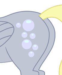 Size: 1655x2000 | Tagged: safe, alternate version, artist:latiken, derpy hooves, pegasus, pony, g4, bubble butt, butt, butt only, cutie mark, derpy day, derpy's cutie mark, female, folded wings, mare, plot, simple background, solo, tail, transparent background, wings