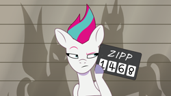 Size: 2400x1350 | Tagged: safe, artist:prixy05, zipp storm, pegasus, pony, g5, my little pony: tell your tale, the game is ahoof, female, mare, mugshot, solo