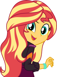 Size: 3000x4026 | Tagged: safe, artist:cloudy glow, sunset shimmer, human, equestria girls, equestria girls specials, g4, my little pony equestria girls: better together, my little pony equestria girls: sunset's backstage pass, cute, shimmerbetes, simple background, solo, transparent background, vector