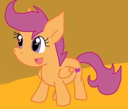 Size: 745x634 | Tagged: safe, artist:cmara, scootaloo, earth pony, pony, g4, female, filly, foal, solo