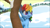 Size: 1920x1080 | Tagged: safe, edit, edited screencap, screencap, rainbow dash, pegasus, pony, g4, g4.5, ice and slice, my little pony: stop motion short, cute, smiling, snow, solo, tree