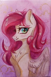 Size: 2641x3943 | Tagged: safe, artist:jsunlight, fluttershy, pegasus, pony, g4, solo, traditional art, watercolor painting