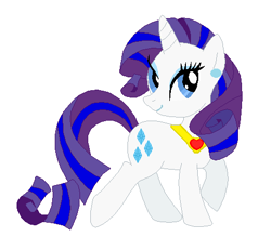 Size: 483x447 | Tagged: artist needed, safe, anonymous artist, artist:selenaede, rarity, pony, unicorn, g4, alternate design, alternate hairstyle, base used, ear piercing, earring, eyelashes, eyeshadow, female, fire ruby, gem, headcanon, headcanon in the description, horn, jewelry, lipstick, makeup, mare, piercing, pose, ruby, simple background, smiling, solo, white background