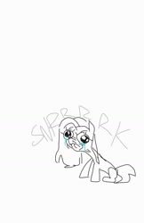 Size: 976x1507 | Tagged: safe, artist:syrupyyy, oc, oc:pistachio nut, pony, crying, doodle, female, mare, scrunchy face, simple background, solo, text, white background