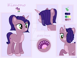 Size: 1280x973 | Tagged: safe, artist:hate-love12, kimono, pony, g3, g5, deviantart watermark, g3 to g5, generation leap, obtrusive watermark, reference sheet, solo, watermark
