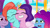 Size: 3072x1727 | Tagged: safe, screencap, izzy moonbow, jazz hooves, misty brightdawn, pipp petals, earth pony, pegasus, pony, unicorn, g5, jazz hearts rocky, my little pony: tell your tale, spoiler:g5, spoiler:my little pony: tell your tale, spoiler:tyts02e04, adorapipp, cheek squish, cute, eyes closed, female, frown, grin, mane melody (location), mare, open mouth, out of context, rebirth misty, smiling, snuggling, squishy cheeks, varying degrees of want