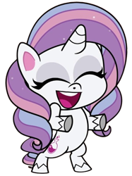 Size: 432x577 | Tagged: safe, artist:luckydog416, edit, edited screencap, screencap, potion nova, unicorn, all that jitters, g4.5, my little pony: pony life, background removed, bipedal, eyes closed, laughing, simple background, solo, transparent background
