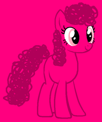 Size: 480x573 | Tagged: safe, artist:cheesepuff2, artist:spitfirethepegasusfan39, earth pony, pony, g4, adult blank flank, base used, blank flank, male, messy hair, messy mane, messy tail, mr. men, mr. men little miss, mr. messy, pink background, ponified, simple background, smiling, solo, stallion, tail
