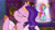 Size: 3072x1727 | Tagged: safe, screencap, jazz hooves, pipp petals, earth pony, pegasus, pony, g5, jazz hearts rocky, my little pony: tell your tale, spoiler:g5, spoiler:my little pony: tell your tale, spoiler:tyts02e04, adorapipp, banjo, cute, duo, duo female, eyes closed, female, flower, indonesian, lip bite, mane melody (location), mare, mouth hold, musical instrument, rose, subtitles