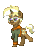 Size: 188x240 | Tagged: safe, trenderhoof, pony, unicorn, pony town, g4, animated, clothes, glasses, hoodie, male, pixel art, simple background, solo, sprite, stallion, transparent background, trotting