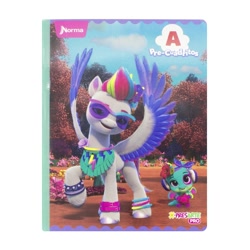 Size: 1000x1000 | Tagged: safe, sparky sparkeroni, zipp storm, dragon, pegasus, g5, official, bracelet, bridlewoodstock, cute, jewelry, looking at you, merchandise, raised hoof, ruby, smiling, smiling at you, spanish, sparkybetes, sunglasses