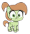 Size: 470x531 | Tagged: safe, edit, edited screencap, editor:luckydog416, screencap, clover swirl, earth pony, pony, g4, g4.5, my little pony: pony life, background removed, simple background, solo, transparent background